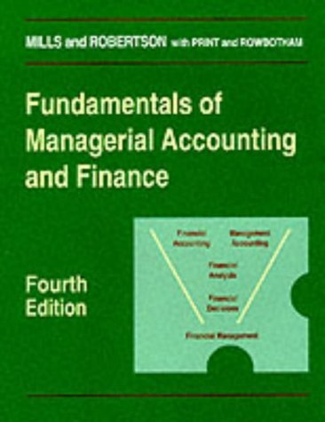 Beispielbild fr Fundamentals of Managerial Accounting and Finance zum Verkauf von WorldofBooks