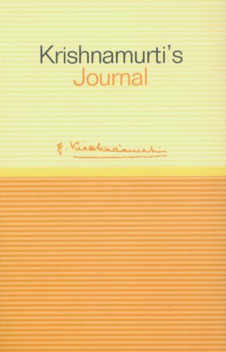 9781873263792: Krishnamurti's Journal [Paperback] [Jun 30, 1905] J Krishnamurti