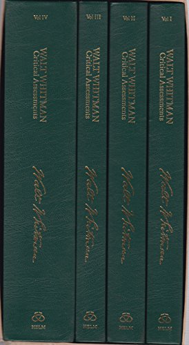 Walt Whitman: Critical Assessments (4 Volume set)