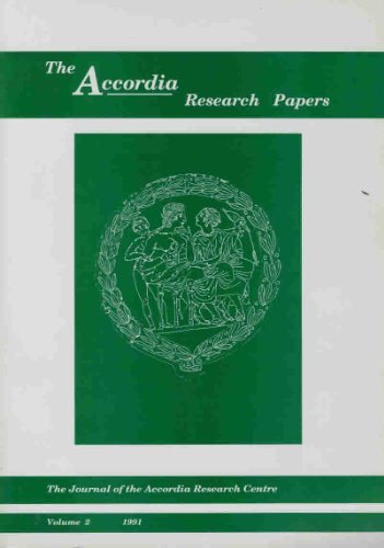9781873415016: Accordia Research Papers