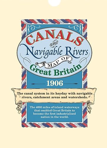 Stock image for Canals and Navigable Rivers Map of Great Britain 1906 for sale by Devils in the Detail Ltd
