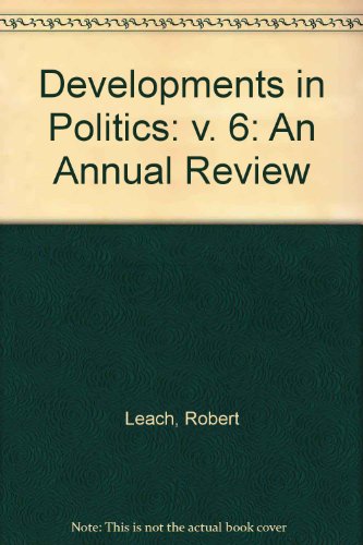 Developments in Politics: an Annual Review (9781873929346) by Lancaster, Steve