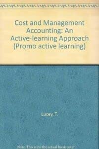 Stock image for Cost and Management Accounting: An Active-learning Approach (Promo active learning) for sale by AwesomeBooks