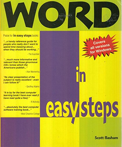 Imagen de archivo de Word In Easy Steps: All to V95 (In Easy Steps Series) a la venta por WorldofBooks