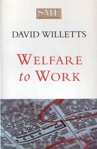 Beispielbild fr Welfare to Work zum Verkauf von Blackwell's