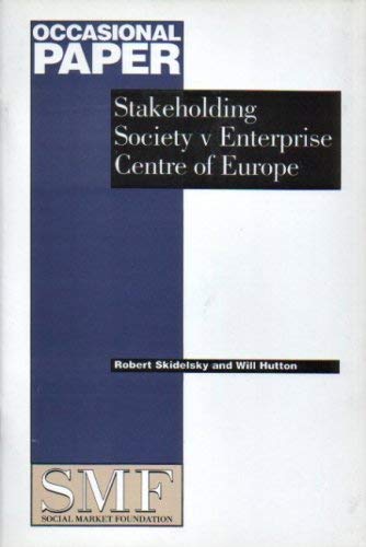 Stock image for Stakeholding Society v Enterprise Centre of Europe for sale by PBShop.store US