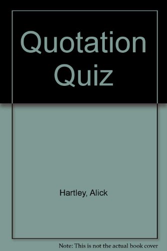 Quotation Quiz (9781874155119) by [???]