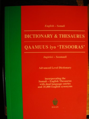 9781874209027: Somali Dictionary: Qaamuus with Thesaurus: English-Somali / Somali-English Advanced Level