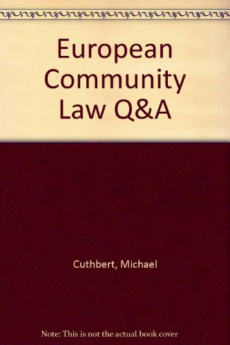 Beispielbild fr European Community Law Q&A (Questions and Answers) zum Verkauf von WeBuyBooks