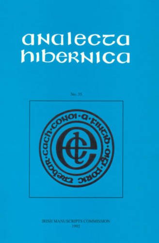 Stock image for Analecta Hibernica 35: Vol 35 for sale by Kennys Bookshop and Art Galleries Ltd.