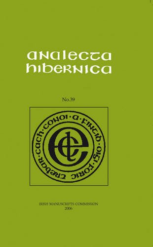 Stock image for Analecta Hibernica: v. 39 for sale by Revaluation Books