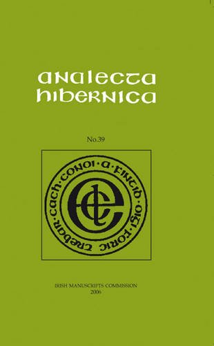 Stock image for Analecta Hibernica: v. 39 for sale by Reuseabook