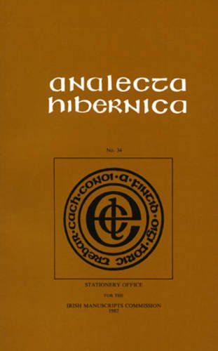 Stock image for Analecta Hibernica 34: Vol 34 for sale by Kennys Bookshop and Art Galleries Ltd.