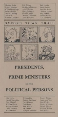 Imagen de archivo de Oxford's Presidents, Prime Ministers and Other Political Persons (Oxford Town Trails) a la venta por Ystwyth Books