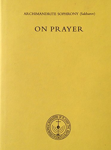 On Prayer. Translated from the Russian by Rosemary Edmonds