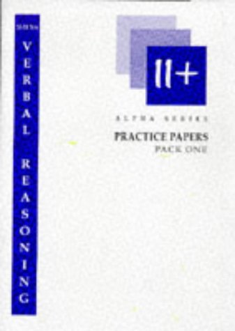 Stock image for 11+ Verbal Reasoning: Pack 1 (Alpha S.) for sale by WorldofBooks