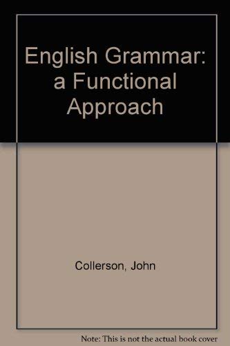 9781875622115: English Grammar: a Functional Approach