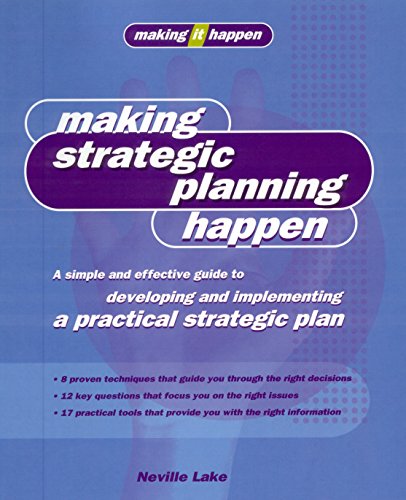 Beispielbild fr Making Strategic Planning Happen zum Verkauf von dsmbooks