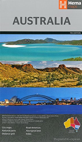 Stock image for Australia Large Map 1:4.5M Hema Map for sale by GF Books, Inc.