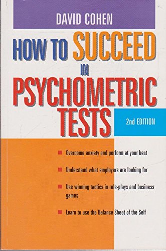Beispielbild fr How To Succeed in Psychometric Tests zum Verkauf von AwesomeBooks