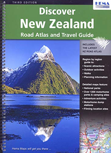 Imagen de archivo de Discover New Zealand: Road atlas and travel guide a la venta por Greenwood Road Books