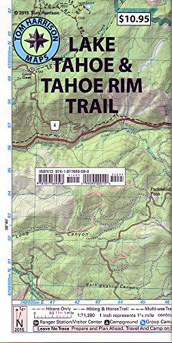 Stock image for Lake Tahoe Recreation Map for sale by Revaluation Books