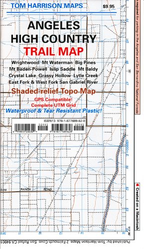 9781877689628: Angeles High Country Trail Map (Tom Harrison Maps)