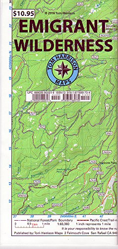 Beispielbild fr Emigrant Wilderness Trail Map zum Verkauf von Revaluation Books