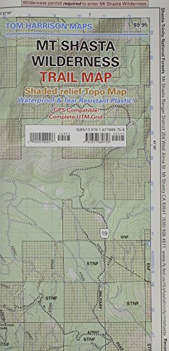 Stock image for Mt Shasta Wilderness Trail Map (Tom Harrison Maps) for sale by Books Unplugged