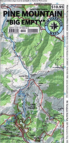 Beispielbild fr Pine Mountain Trail Map (Big Empty) (Tom Harrison Maps) zum Verkauf von GF Books, Inc.