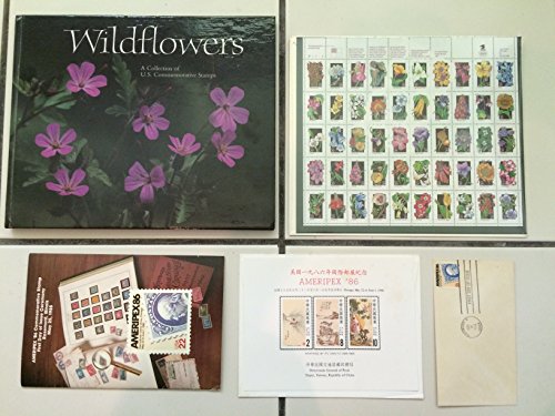Wildflowers: A Collection of U.S. Commemorative Stamps With Sheet of Stamps