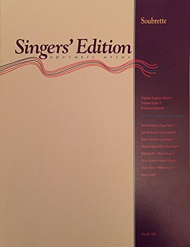 9781877761034: Singers' Edition Operatic Arias: Soubrette (Singers' Edition Operatic Arias)