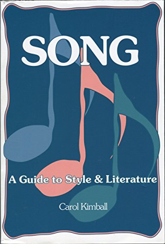 Beispielbild fr Song: A Guide to Style and Literature zum Verkauf von Goodwill Books