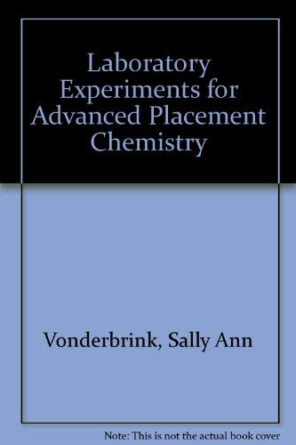 Beispielbild fr Laboratory Experiments for Advanced Placement Chemistry zum Verkauf von ThriftBooks-Atlanta