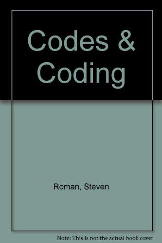 Codes & Coding (9781878015006) by Roman, Steven