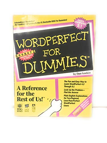 Imagen de archivo de WordPerfect a la venta por Better World Books