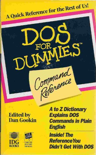 9781878058911: DOS for Dummies(r) Command Reference