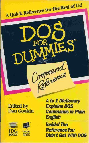 Stock image for DOS for Dummies Command Reference for sale by SecondSale