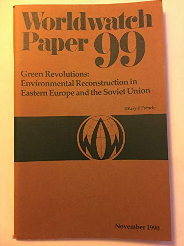 Imagen de archivo de Green Revolutions: Environmental Reconstruction in Eastern Europe and the Soviet Union a la venta por Larry W Price Books