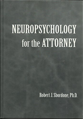 Beispielbild fr Neuropsychology for the Attorney zum Verkauf von HPB-Red