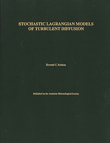 9781878220233: Stochastic Lagrangian Models of Turbulent Diffusion