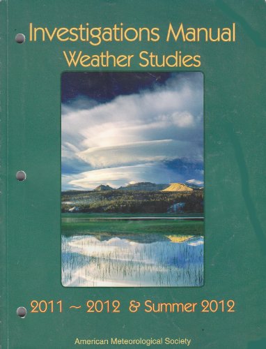 9781878220424: Investigations Manual Weather Studies