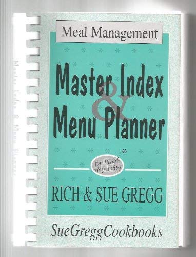 Stock image for MASTER INDEX MENU PLANNER for sale by HPB-Red