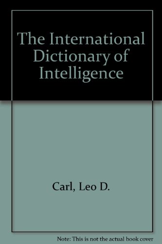 Stock image for The International Dictionary of Intelligence for sale by Wonder Book