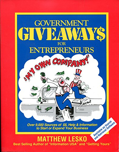 Beispielbild fr Government Giveaways : 1992 Edition zum Verkauf von Better World Books