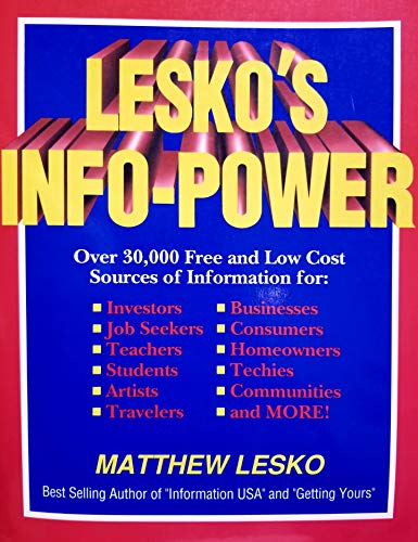 Beispielbild fr Lesko's Info-Power zum Verkauf von Top Notch Books