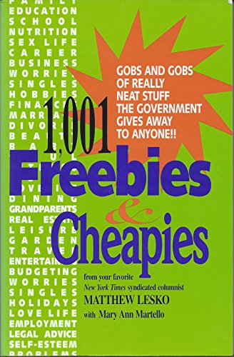 Stock image for One Thousand and One Freebies and Cheapies for sale by Once Upon A Time Books