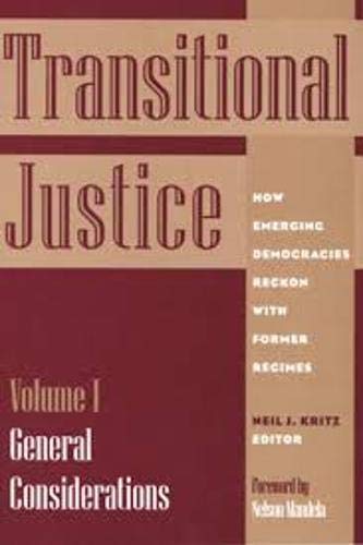 9781878379474: General Considerations (Vol 1) (Transitional Justice: How Emerging Democracies Reckon with Former Regimes)