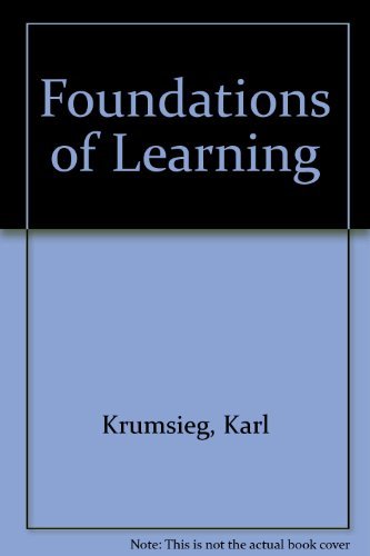 Beispielbild fr Foundations of Learning zum Verkauf von Better World Books