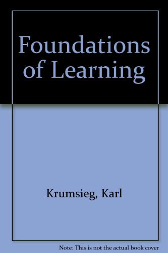 9781878437969: Foundations of Learning